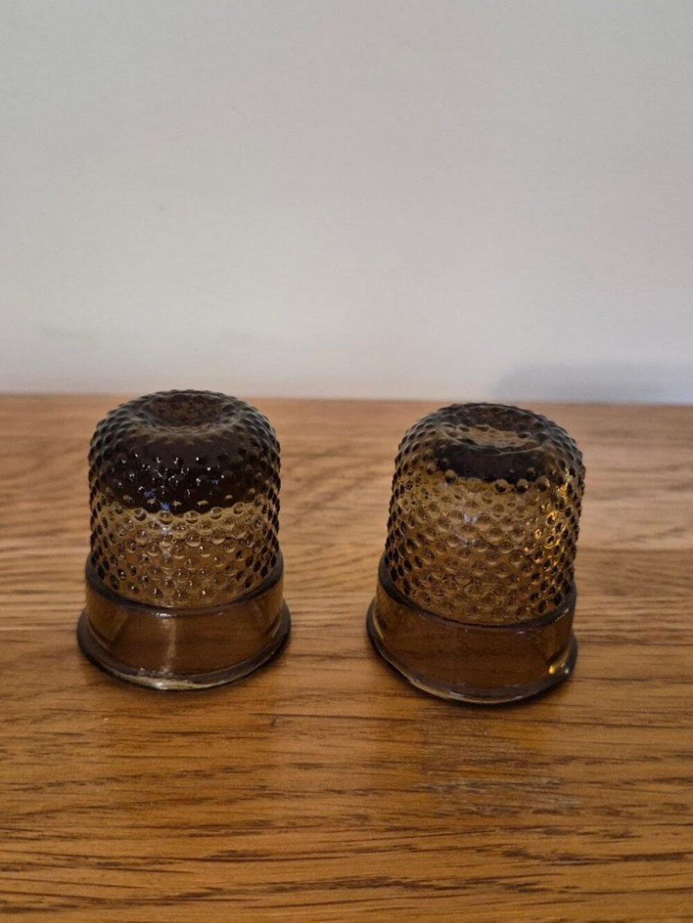 Vintage 2 Glass Decorative Thimbles